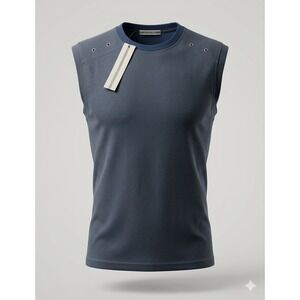 Oxygen Men's Blue Sleeveless T-Shirt. New With Tags. Size M